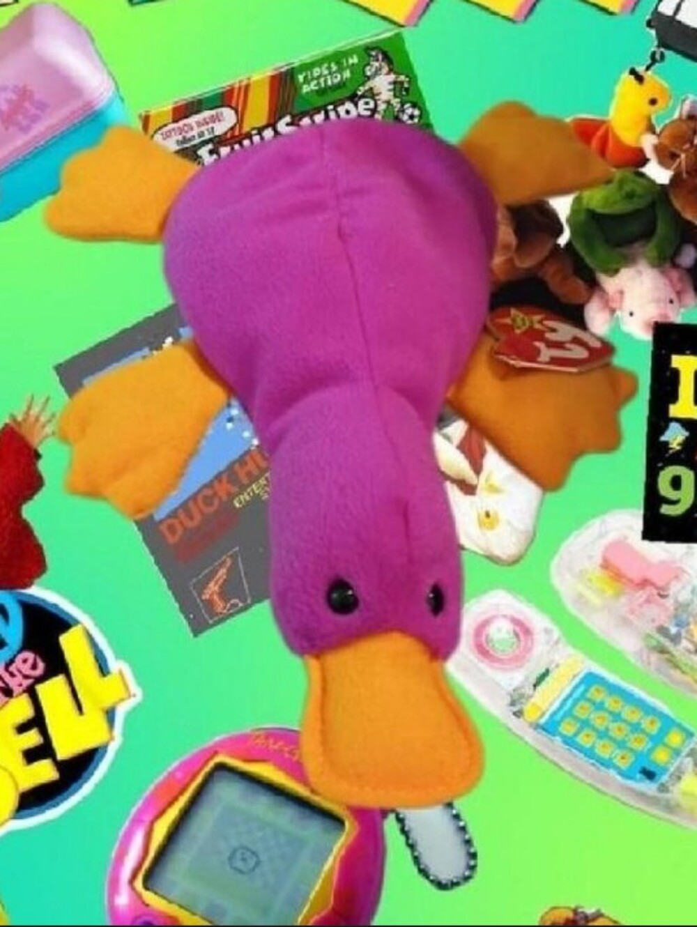 Extremely Rare 1993 1st Edition Patti The Platypus Beanie Baby With Errors Pvc